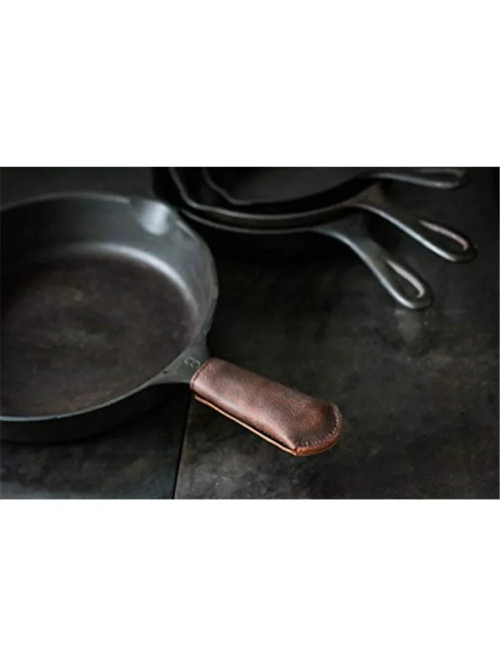 Leather Cast Iron Pan Handle Cover (Standard 4.5